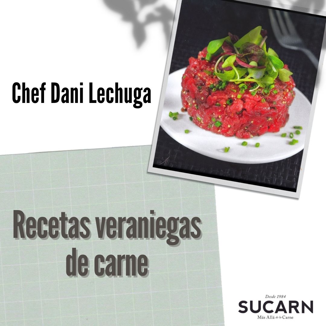 SucarnOficial's tweet photo. 🏖Te proponemos 3️⃣recetas de #carne muy veraniegas y #meatlover: 
#ternera asada en bocata
#steaktartar de buey
#carpaccio de ternera
Apetecen, ¿verdad?😉Encuentra estas #recetas del chef Dani Lechuga y muchas más aquí 📲https://t.co/g2ykn2cxc8 👈
#felizverano #sucarn #meatlovers https://t.co/0Oyqeogq8W