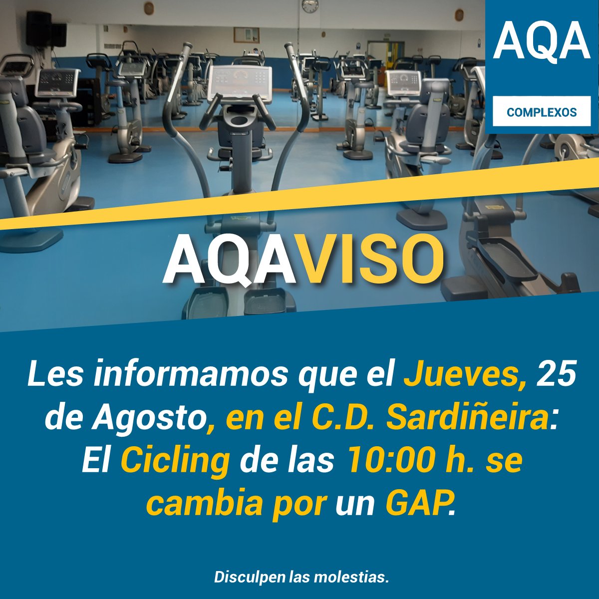 aqacomplexos's tweet photo. ⚠️#AQAviso ⚠️ https://t.co/S6BYxJbOWg