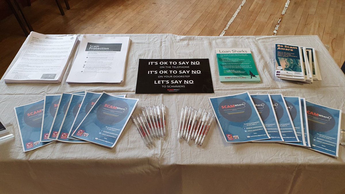 A huge thank you to Hartington Village Hall for inviting SCAMWhere? to present a scam awareness talk.

Telephone scams were a particular issue (Amazon and Bank cold calls) and everyone took away some  scam awareness information.

<a href="/NEDerbyshireCAB/">Citizens Advice North East Derbyshire</a>
<a href="/SLSEngland/">Stop Loan Sharks England</a> 
@EMCyberSecure