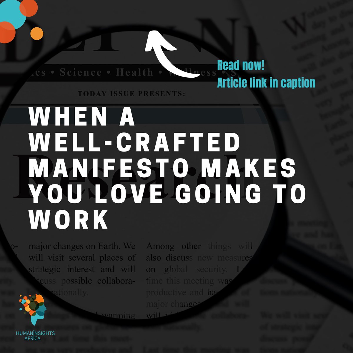Our manifesto: We are thinkers, dreamers, hopeful. We are HumanInsights.Africa:  medium.com/@HumanInsights…

#HumanInsights #BuildingDigitalSolutions #DigitalFirst #manifesto #humane #africa