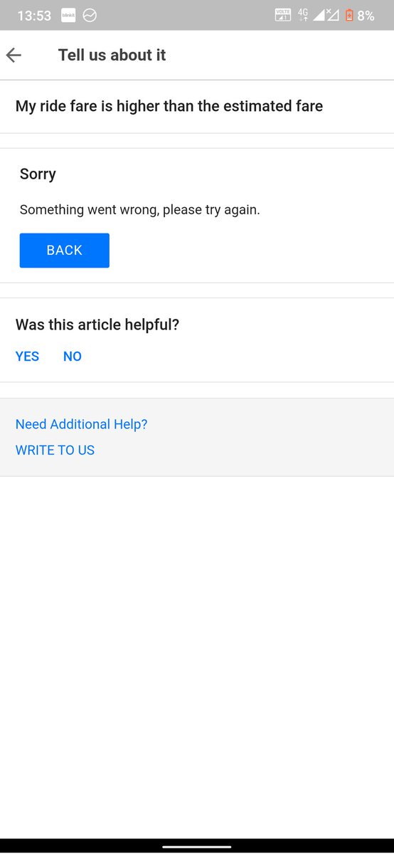 Rv_619's tweet photo. @ola_supports
How do you raise a concern if the app is not supporting??

@MiraBhayanderKr https://t.co/KOOLJPivZC