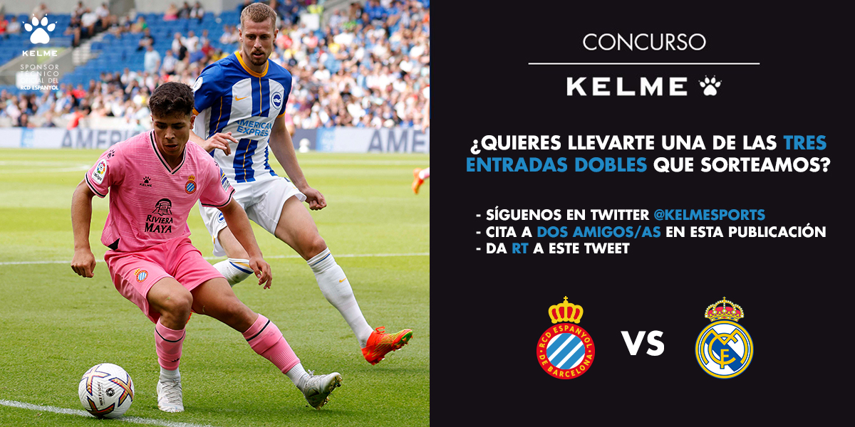 Kelmesports's tweet photo. 🎊𝘚𝘰𝘳𝘵𝘦𝘰 🎊
¡𝐏𝐀𝐑-𝐓𝐈-𝐃𝐀-𝐙𝐎 a la vista en el RCDE Stadium! 
Sorteamos 𝟑 𝐞𝐧𝐭𝐫𝐚𝐝𝐚𝐬 𝐝𝐨𝐛𝐥𝐞𝐬🤪
Cada comentario mencionando a dos amigos/as diferentes contará como una participación adicional
🕐Tienes hasta el viernes a las 11:00h para participar https://t.co/40I67X5lIy