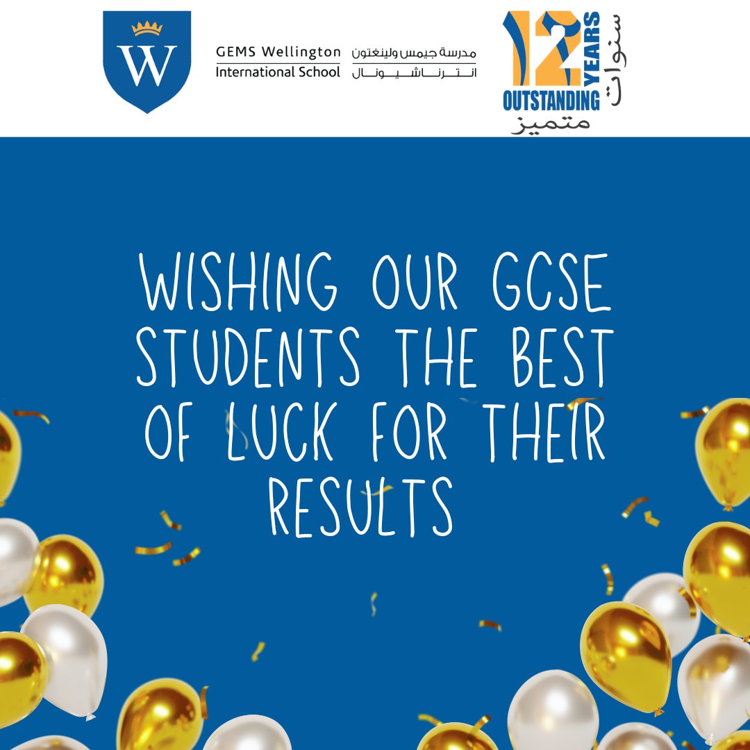 Wishing our students the best of luck for tomorrow's results. #BeAmazingAtWIS #OutstandingStudents #GCSE