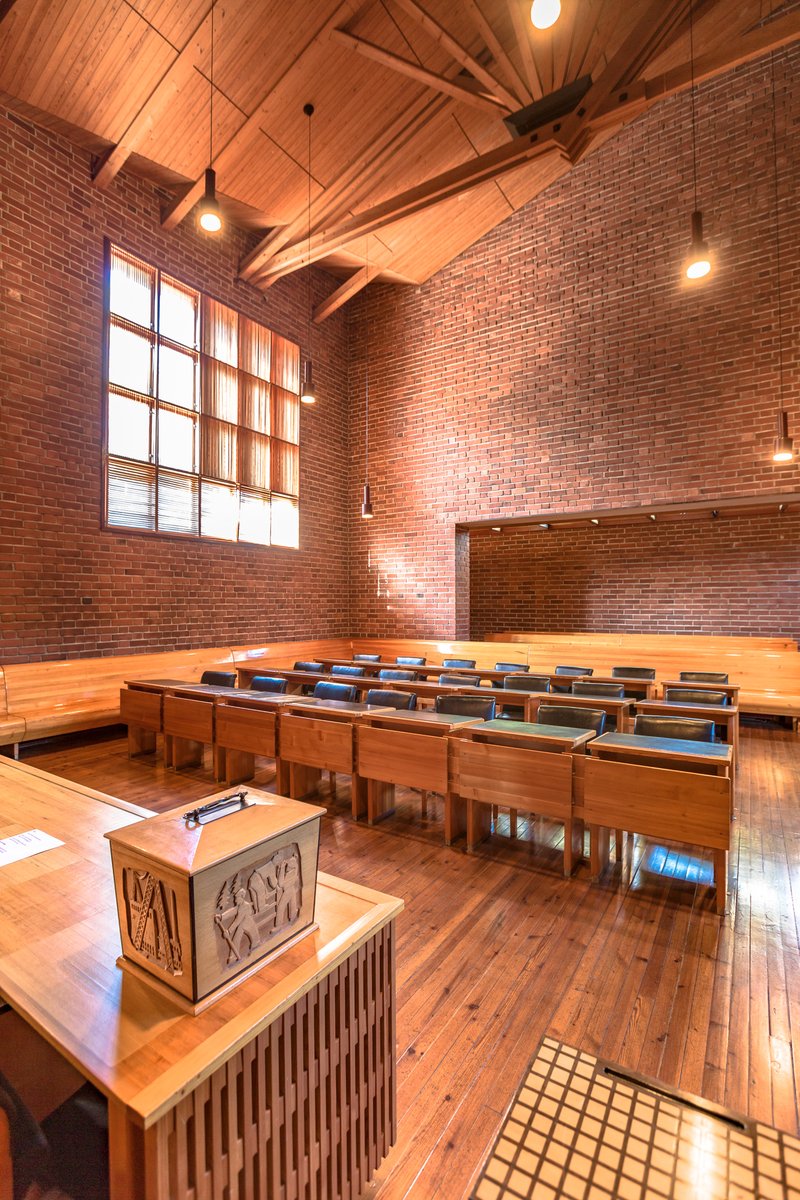 Happy Birthday, Säynätsalo Town Hall! 🧡This Aalto masterpiece was inaugurated exactly 70 years ago, on 24.8.1952. The doors are open today at 12–18. 

Read more of Aalto: visitjyvasky.la/3FGVeQg 👈

#VisitJyvaskylaRegion <a href="/OurFinland/">Visit Finland</a> <a href="/DiscoverFinland/">Discovering Finland</a> 

📸: Tero Takalo-Eskola