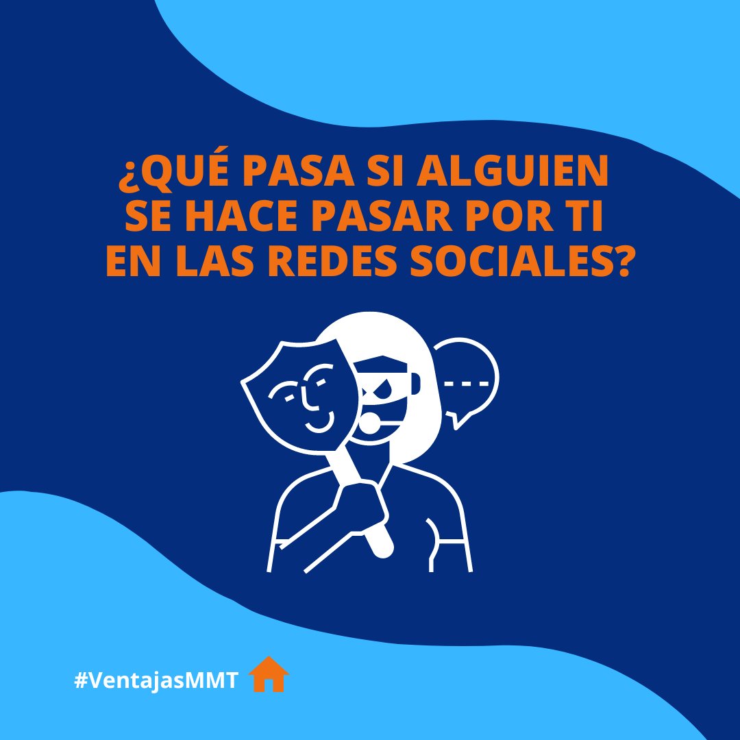MutuaMMTSeguros's tweet photo. Si alguien te #suplanta la identidad en alguna red social...
En MMT Seguros:
✍️ Te realizamos el informe de la denuncia
📞Te atendemos telefónicamente, 💻por control remoto o 🙋presencialmente.
Link in bio ☝️ para más información sobre nuestro seguro de Hogar. https://t.co/qoEyxEhQhQ