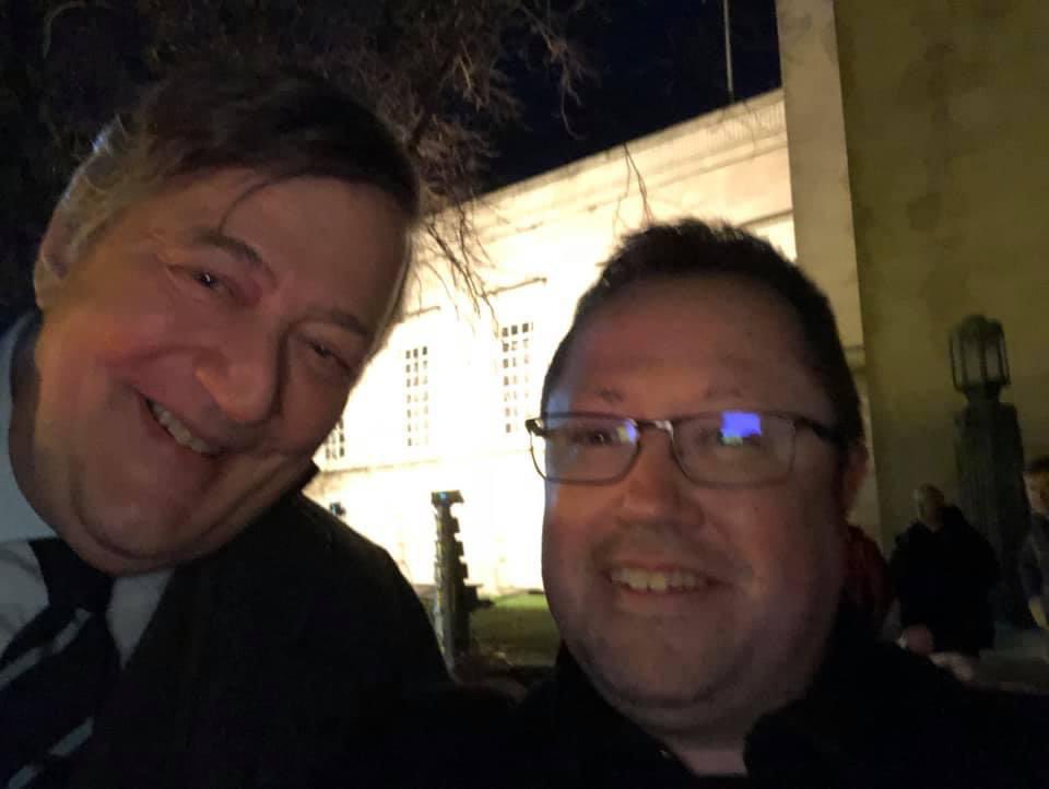 Happy 65th Birthday to actor Stephen Fry Yes, I had a selfie with Stephen a few years ago!     