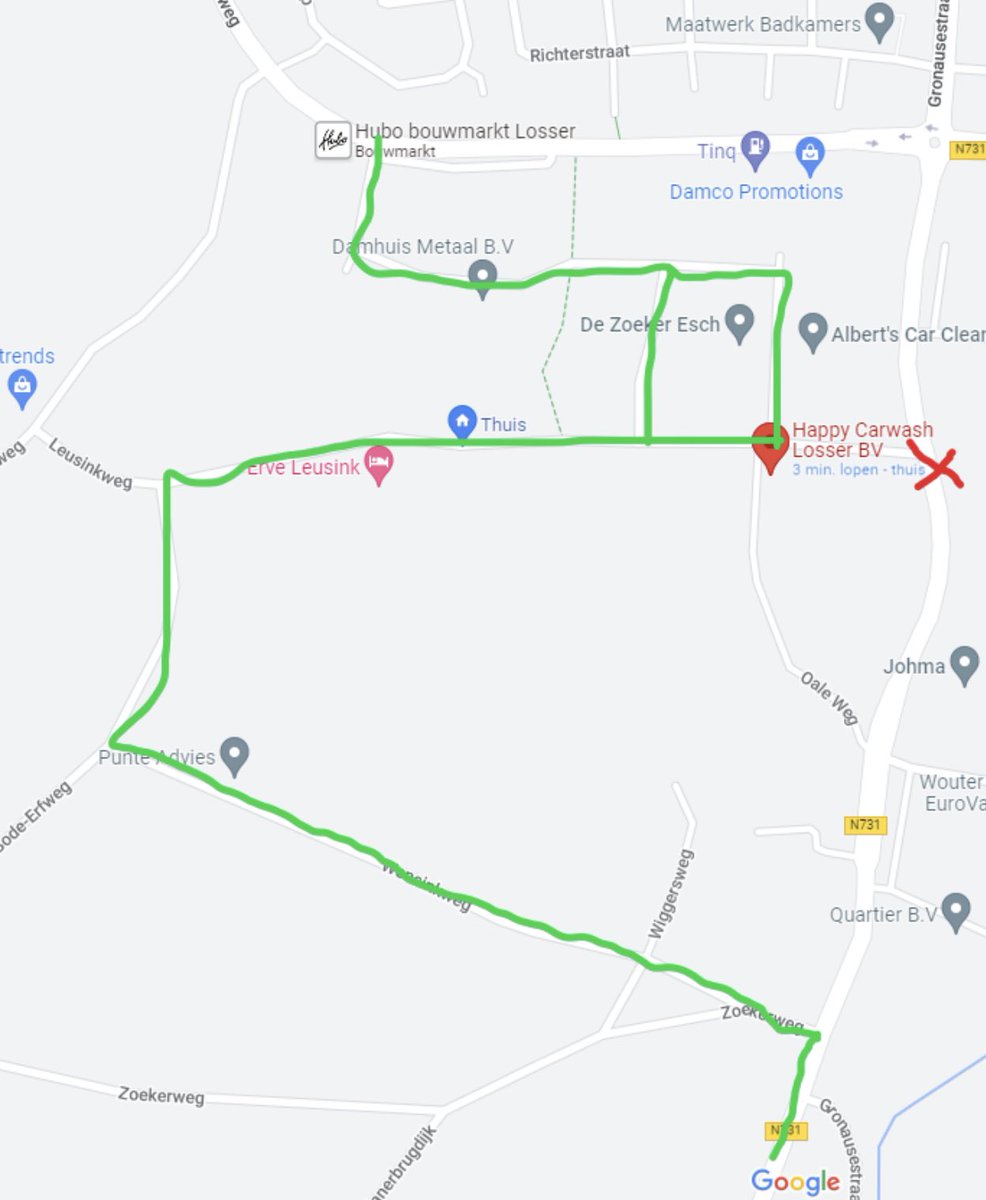 !!!!! OMLEIDING !!!!!!
Vanwege de aanleg van de nieuwe stroomvoorziening van Van Heek , is een
gedeelte van de leusinkweg tijdelijk afgesloten.
Op de afbeelding kunt zien hoe u ons kunt bereiken.

Onze excuses voor het ongemak.