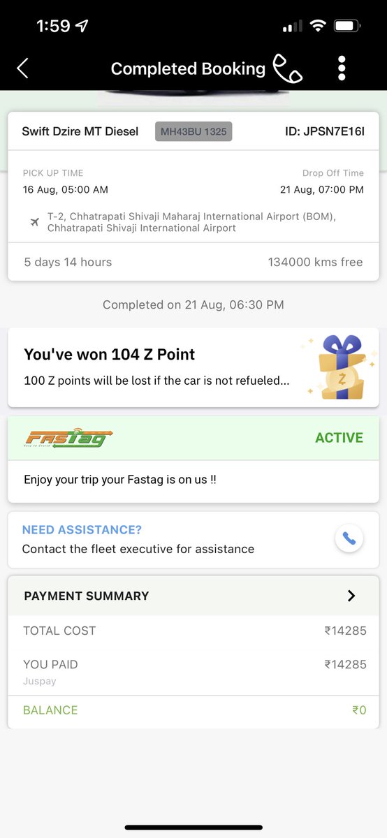 ingle945's tweet photo. @Zoomcar_India Fasttag was blacklisted I had to pay double toll everywhere uploaded my bills 21.08.2022 still no refund customer care service is disgusting I called at least 20 times but no interaction car condition was good but plz care about cleanliness https://t.co/pHl4kOLMIO