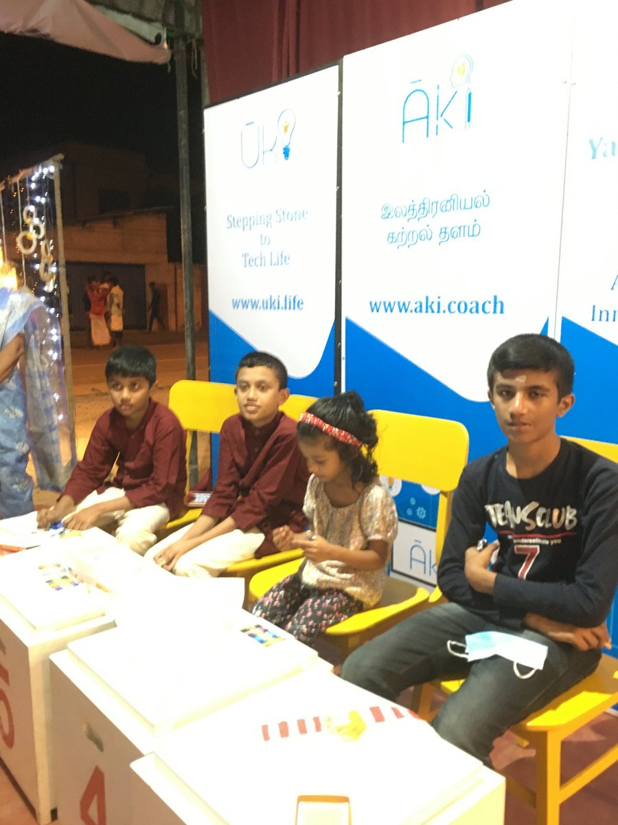 YarlITHub's tweet photo. Yarl IT Hub's stall in Nallur festival. Different challenges each day.
We welcome everyone to visit us and get to know Yarl IT Hub's initiatives!
#YGC #YarlITHub #LKA #SriLanka #Nallur #Innovation #100DaysOfCode #Learning https://t.co/grO6xngXM6