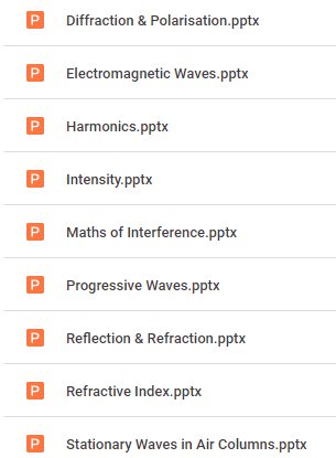 A-Level Physics teachers. Please find below 14 lovely ppts covering all of Waves (OCR). Pls retweet if you find them useful🙂
#chatphysics 
drive.google.com/drive/folders/…