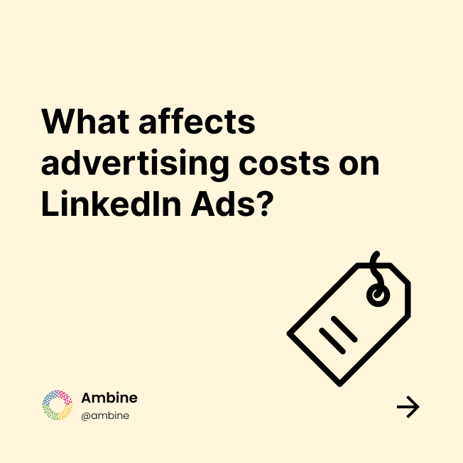 ambine_tech's tweet photo. LinkedIn advertising is often perceived as extremely expensive, which is partially true. We wanted to dig into this topic in more detail to see what affects prices and what advertisers can do to improve cost-efficiency. A quick thread below🧵 https://t.co/C1FSLwqAmS