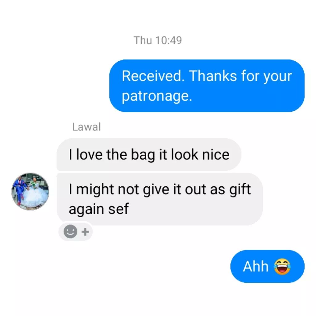 Rubeecharms's tweet photo. Customer review on our Insulated Lunch Bag. 

The Insulated Lunch Bag keeps your food warmer and fresher. It is very suitable for kids and adults.

Price: ₦3,500

#insulatedlunchbag 
#insulatedlunchbox 
#nigerianfood 
#AbujaTwitterCommunity 
#abujafoodvendor 
#abujafood https://t.co/V4OqDe48Yv