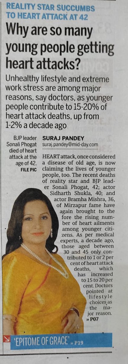 firuzimehta's tweet photo. Numbers of heart attack deaths were around 5,000 for 2019 and 2020, according to BMC data. In just first 6 months of 2021, they were over 17,000. Doctors still want us to believe this is due to lifestyle issues? What about the jab introduced in early 2021? https://t.co/yIPmkgyWiM