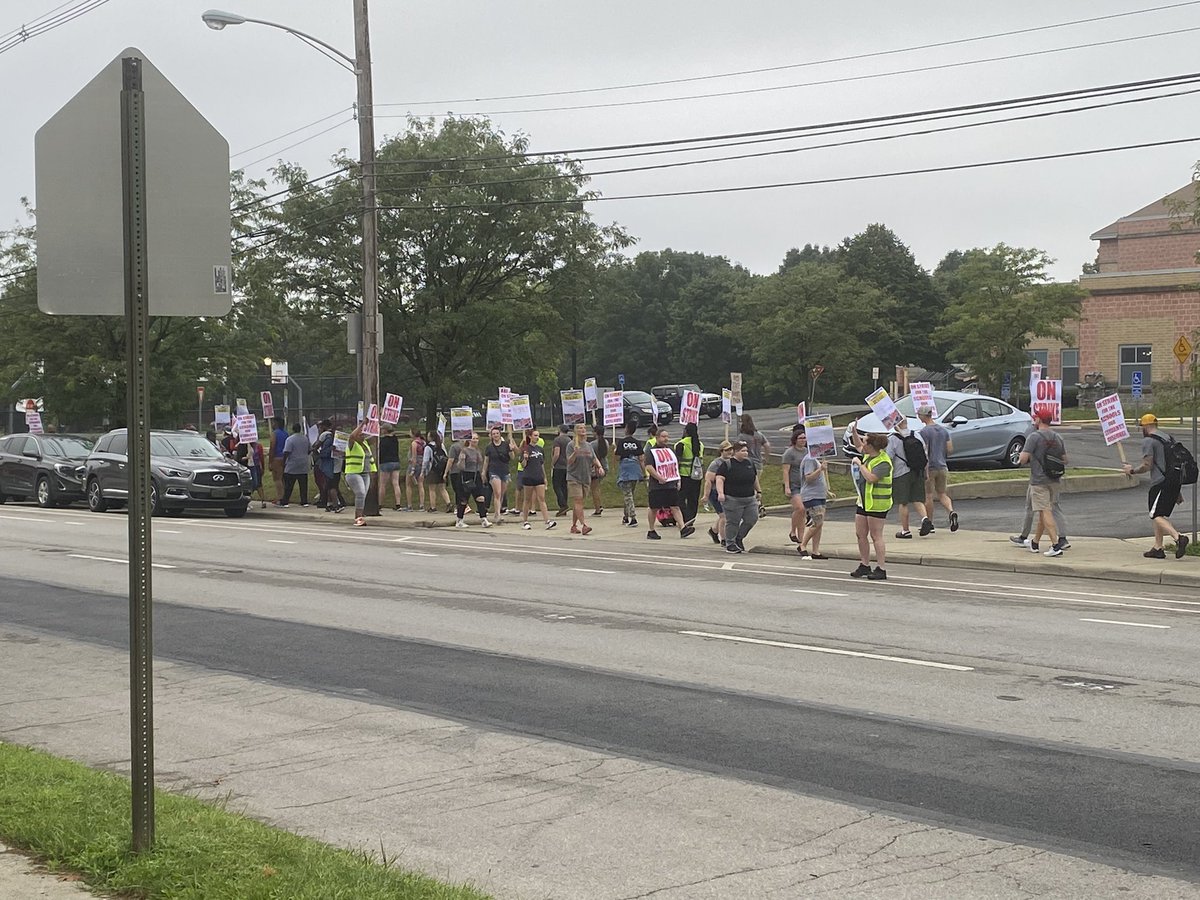 Day three of the strike for columbus school teachers.   It comes as students begin their first day of school.  There are new talks scheduled today between the district and the teachers union.  Could the strike come to an end?  We’ll have details on Wake Up CBUS! #10tv <a href="/10tv/">10TV</a> #ccs