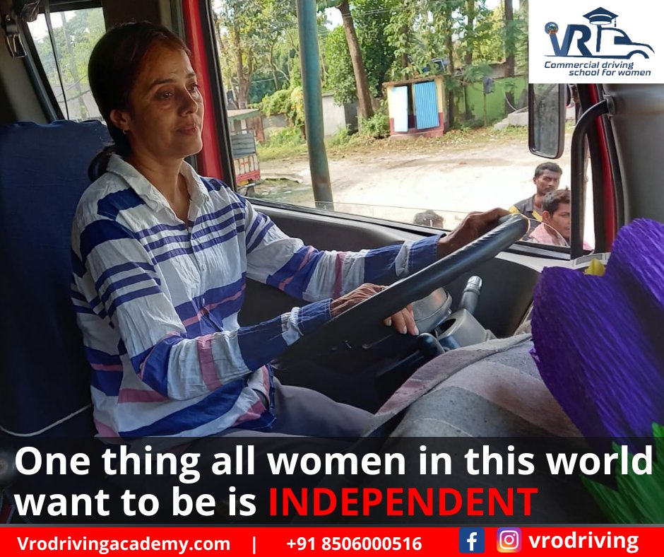 Vrodriving's tweet photo. As female commercial drivers become more visible on roads, they not only score a point for feminism but also teach their male counterparts better road etiquette.

Contact Us- +91 8506000516
#women #womenatwork #womenatwheels #womendrivers #vrodriving @wethewomenasia 
 @WEareWOMEN https://t.co/4kIkqXj6Gw