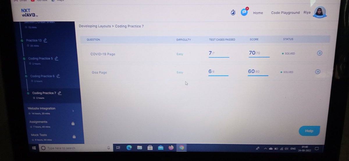 RiyaPandey9119's tweet photo. Completed coding practice-7 ( Developing Layout) . 
#html #css #bootstrap 
#coding
#ccbp
#nxtwave #rahulattuluri https://t.co/39PdPgmXBX