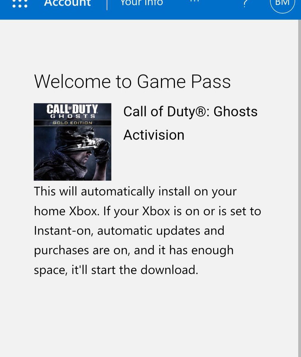 Sn4kee's tweet photo. واحد استخدم كود رقمي للعبة Call of Duty وطلعت له هالرسالة Welcome to Game Pass 🤔 https://t.co/OGNv9BYPdk