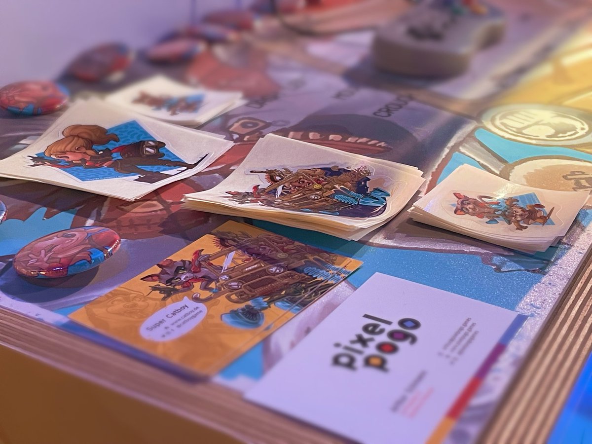 CatboyGame's tweet photo. Our little arcade booth at #gamescom2022  inside the #indiearenabooth area in Hall 10.2.

Come over and collect some goodies!

#Gamescom #indiegames https://t.co/Wpp7hbmJIp
