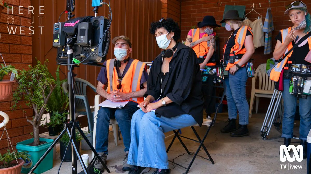 CoCuriousAus's tweet photo. One of our directors, Fadia Abboud, putting the final touches on a shot, in this exclusive behind the scenes still from the set of HERE OUT WEST. Now streaming on @abctv iview! (Photo Credit: Mark Rogers) #HereOutWest https://t.co/tDAOMm1Hk4