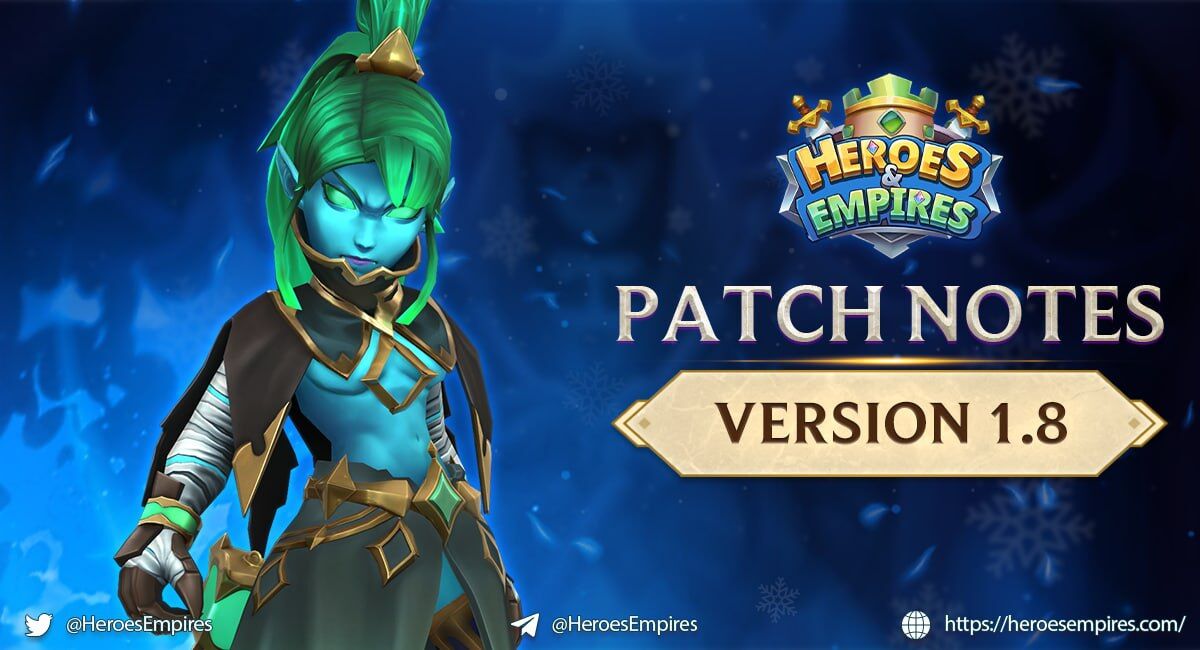 BexlyApp's tweet image. [Official] Heroes &amp;amp; Empires V1.8 Released ⚡️⚡️

After waiting for the latest game update, we are pleased to announce the significant changes included in version 1.8 (latest upgrade).

Let's access the game and enjoy the lastest version.

#skilltoearn #HE #heroesempires #GameFi #m