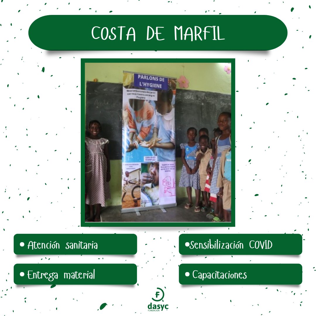 dasyc's tweet photo. #Cooperación #Desarrollo #Internacional #Ayuda #Humanitaria #Viasdedesarrollo #CostaMarfil #menores #atenciónsanitaria #material #capacitación #Sensibilización https://t.co/puC5uX7e2C