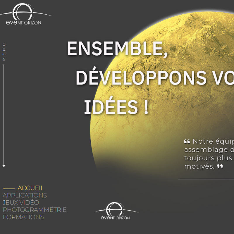 OrizonEvent's tweet photo. 🟨⬜️ Suite au changement de couleur de notre charte graphique, c'est au tour de notre site internet de se refaire une jeunesse ! Voici un aperçu de ce à quoi ressemblera notre site d'ici peu ! 

#developpement #siteinternet @eventorizon

https://t.co/vVy893Ls77 https://t.co/DrZE5A04W9