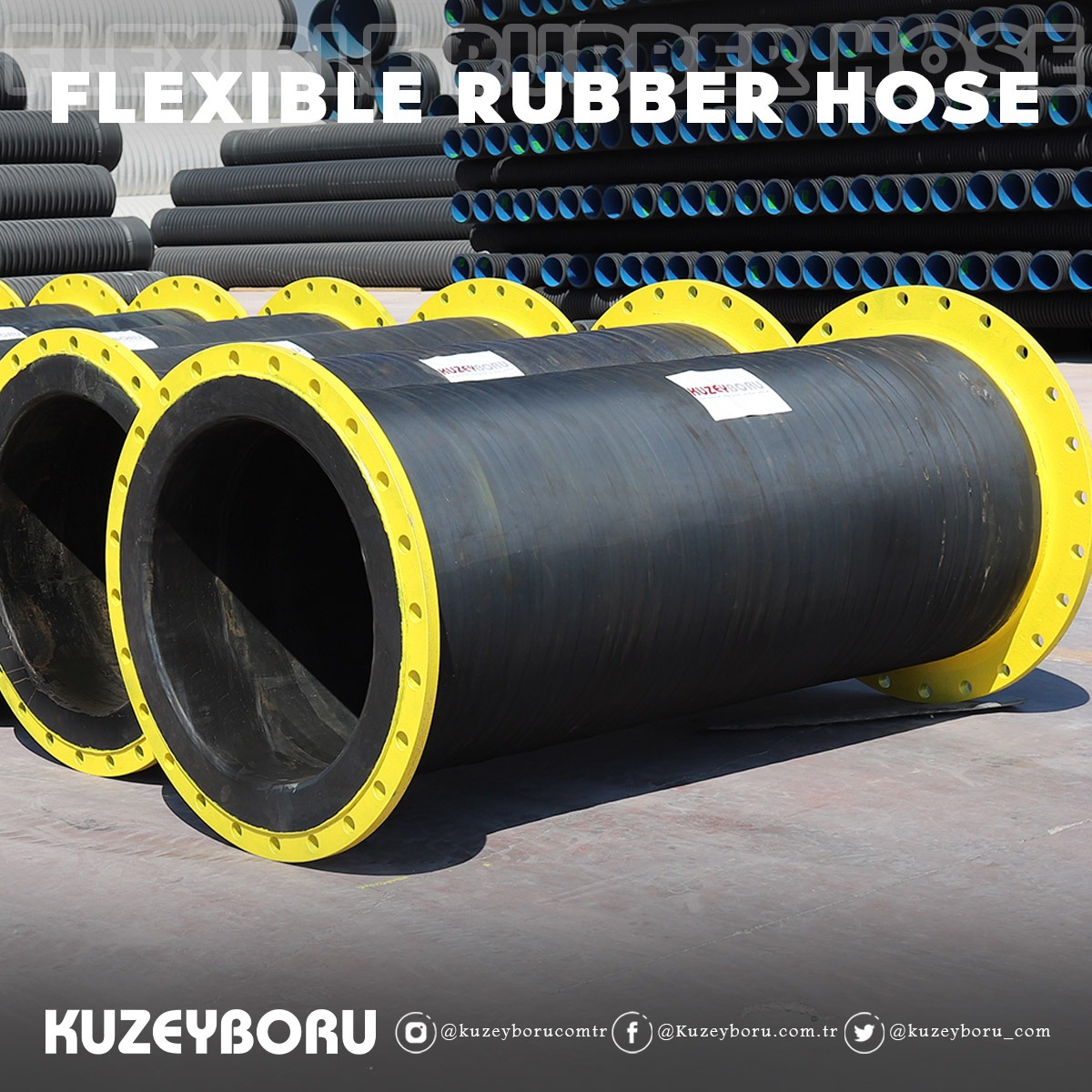 kuzeyboru_com's tweet photo. Flexible Rubber Pipes, which are preferred in order to distribute the weight of PE pipes used in offshore dredging projects and to provide flexibility against waves, are produced with the advantage of #Kuzeyboru. 

https://t.co/jZ6xHOZ0gZ / 444 65 38

#flexiblerubberpipe #pepipe https://t.co/1NevKaMKbl