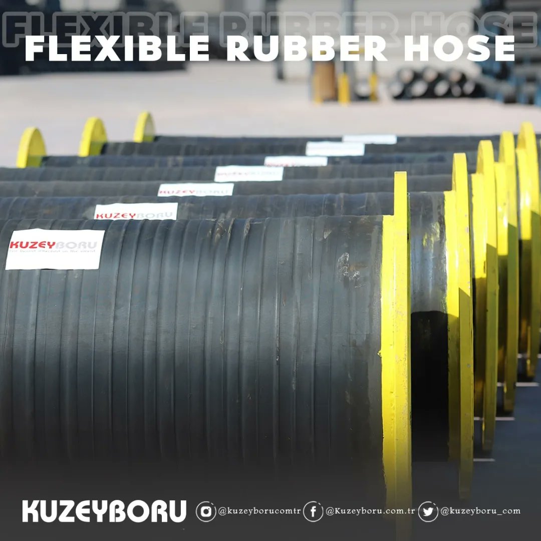 kuzeyboru_com's tweet photo. Flexible Rubber Pipes, which are preferred in order to distribute the weight of PE pipes used in offshore dredging projects and to provide flexibility against waves, are produced with the advantage of #Kuzeyboru. 

https://t.co/jZ6xHOZ0gZ / 444 65 38

#flexiblerubberpipe #pepipe https://t.co/1NevKaMKbl