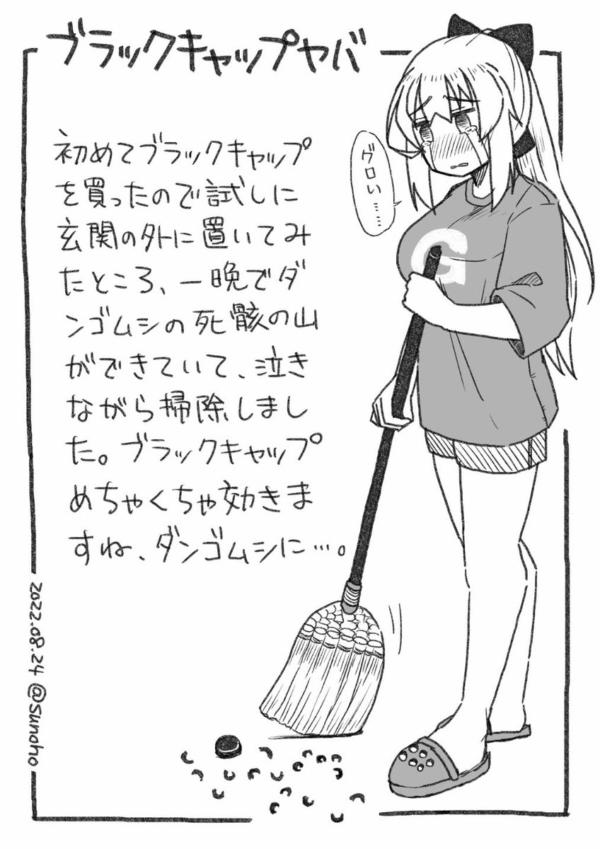 一晩でブラックキャップの効果をわからせられた日記です 