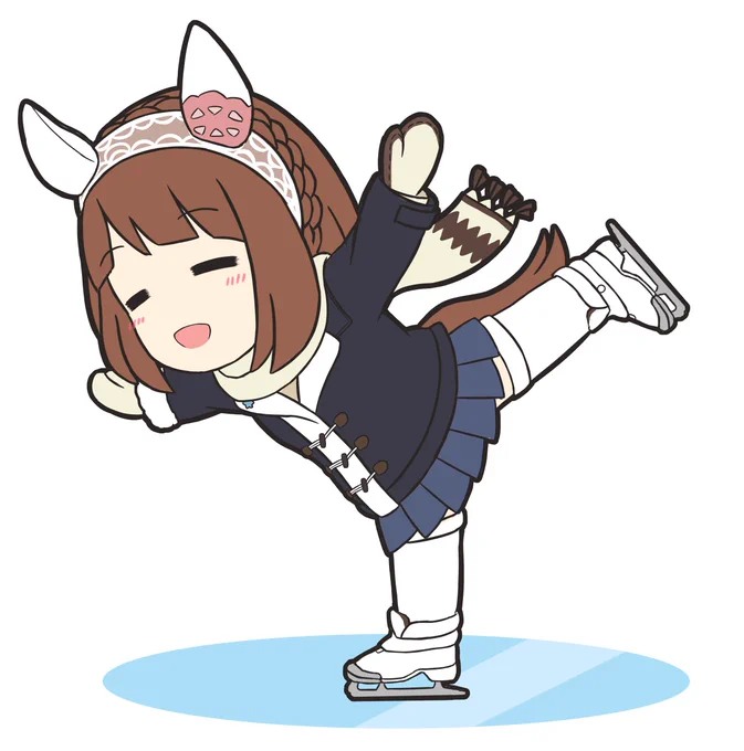 画質悪すぎて残念な感じになってましたがこのユキノちゃん滑らせてました ステッカーとかにしてみたい  