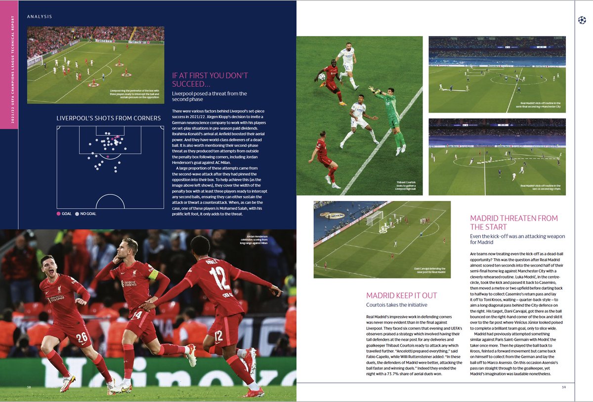 tom_cooper88's tweet photo. UEFA's technical reports analysing the 21/22 season of #UCL #UEL and #UWCL are out now, available on https://t.co/bbvr0hAZ2r https://t.co/WLX0MGQT2T