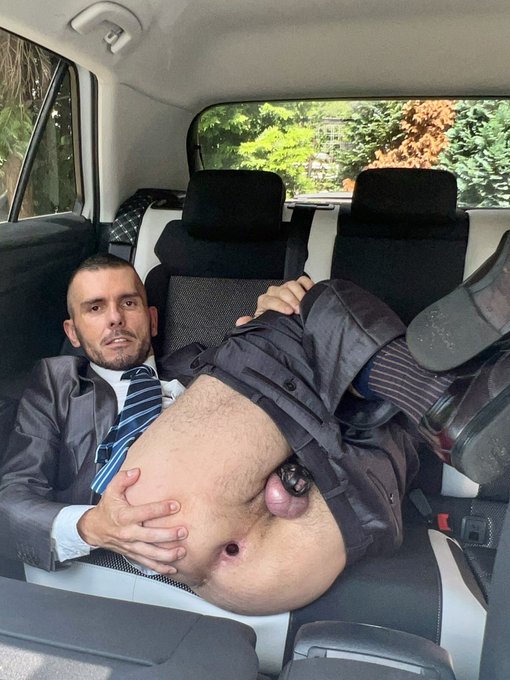 Suited mancunt and locked dick in the back seat of the car = Ready to be fucked #cagedbottom #BottomAss<a href="/tag/suitandtie"class="tags"><span>#suitandtie</span></a><a href="/tag/fuckable"class="tags"><span>#fuckable</span></a><a href="/tag/socklover"class="tags"><span>#socklover</span></a><a href="/tag/meninsuits"class="tags"><span>#meninsuits</span></a><a href="/tag/mancunt"class="tags"><span>#mancunt</span></a>