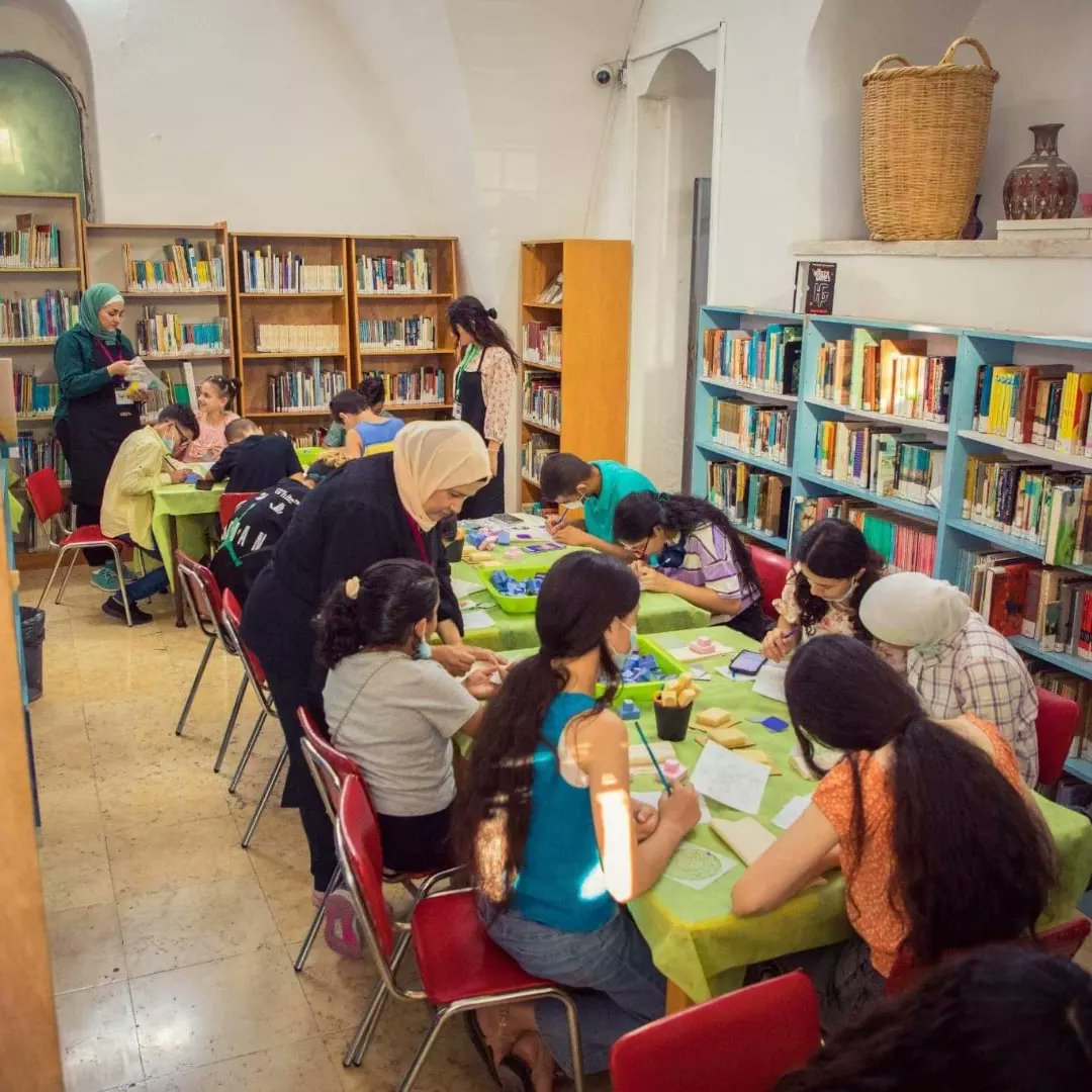 sdk6688's tweet photo. Part of the printing workshop at the Ottoman Court library in #Ramallah as part of the public program of #AlHarajeh artisan market that aims to revive Ramallah's old city and promote #Palestinian cultural heritage. https://t.co/Y3YdGAn1sZ