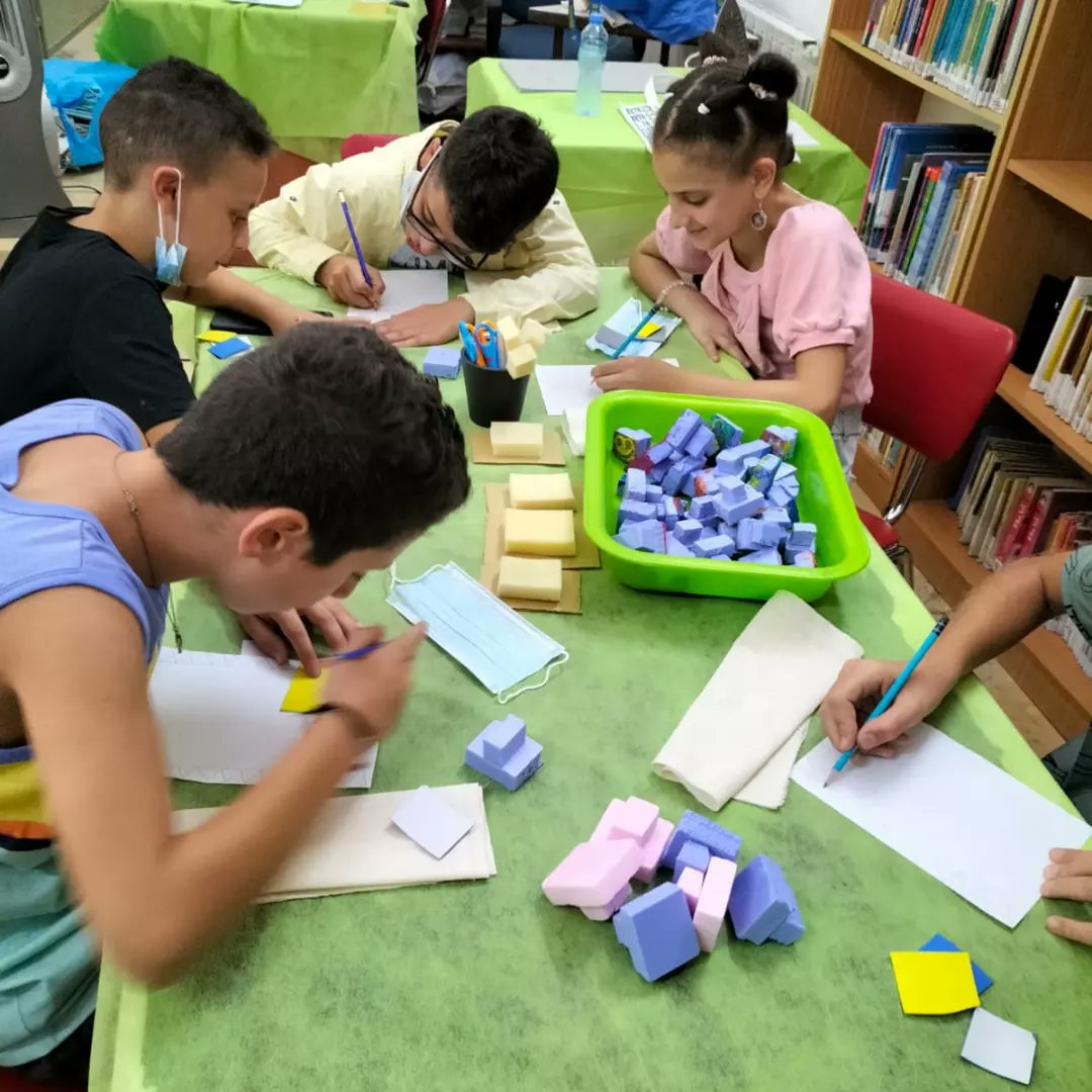 sdk6688's tweet photo. Part of the printing workshop at the Ottoman Court library in #Ramallah as part of the public program of #AlHarajeh artisan market that aims to revive Ramallah's old city and promote #Palestinian cultural heritage. https://t.co/Y3YdGAn1sZ