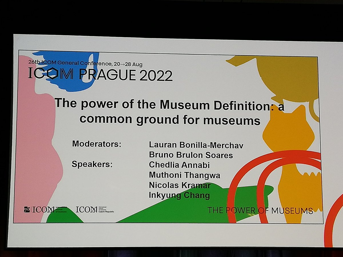MichelRougerMR's tweet photo. #ICOMPrague2022
@BrulonB, @NicolasKramar et les membres du comité de la nouvelle définition du #musée présentent la méthodologie de cette complexe, ambitieuse et importante procédure.
Le vote dans quelques heures... https://t.co/RlthuosFV5