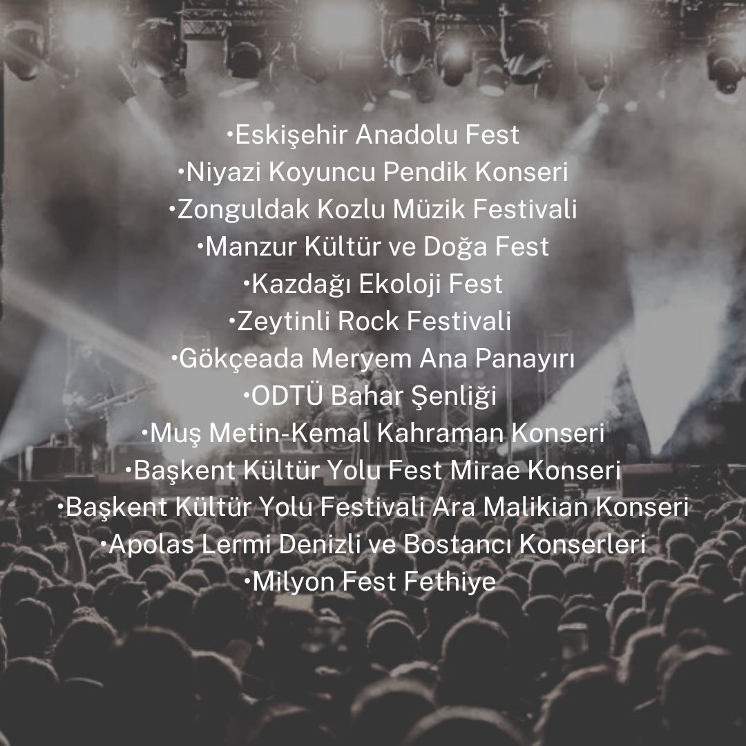 Türkiye’de son 4 ayda iptal edilen festivallere bir yenisi daha eklendi. #festivalimedokunma #milyonfest