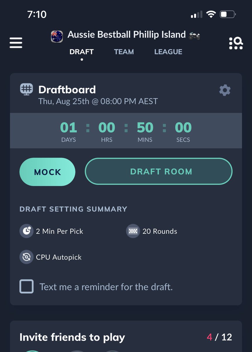 DrunkAnalysis's tweet photo. Aussie Bestball Tournament, next fast draft scheduled for 8pm Thursday night, $10 entry with a guaranteed tournament 1st prize of π₯π₯$1000π₯π₯. Come and join the fun. @TomFigjamFF @OutlawedCommish @SCWhisperer #nflfantasy #bestball #aussie #aussienfl https://t.co/tOOhxV6Pe3
