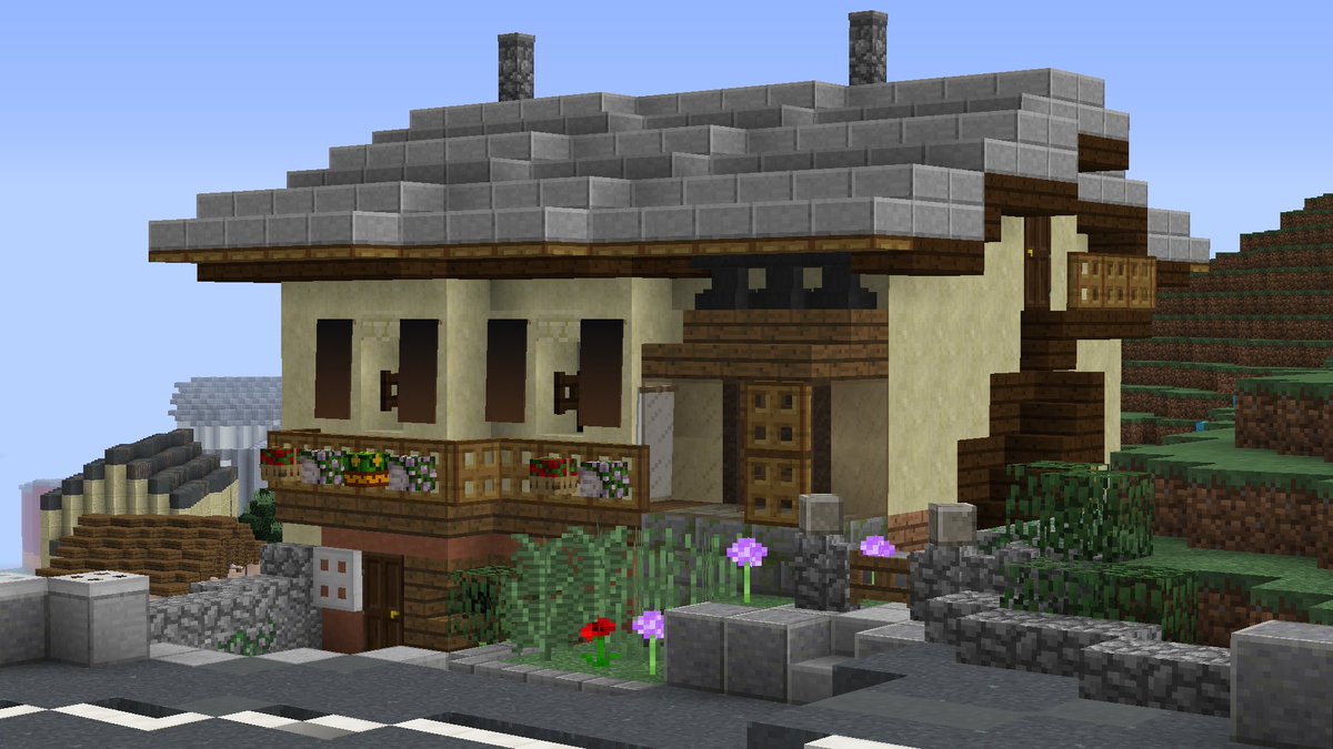 BTE_France's tweet photo. 2ème journée de l'event Beaufort. 
Ça avance bien, n'hésitez a rejoindre grâce au lien en bio. 

#Minecraftbuilds #Village @SavoieDepart https://t.co/33N3jAqSk5