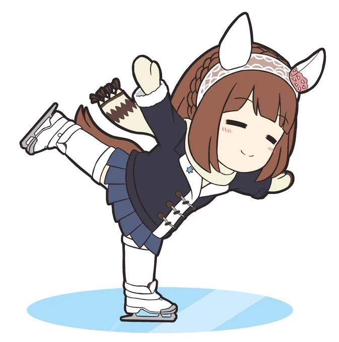 画質悪すぎて残念な感じになってましたがこのユキノちゃん滑らせてました ステッカーとかにしてみたい  