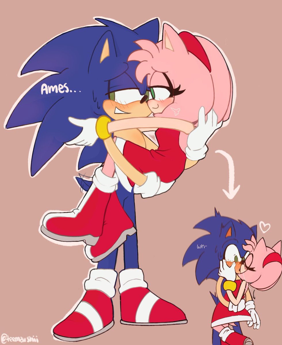 Kat - ON HIATUS on X: NOW KISS!!💖 #SonAmy #sonamyboom #Sonic