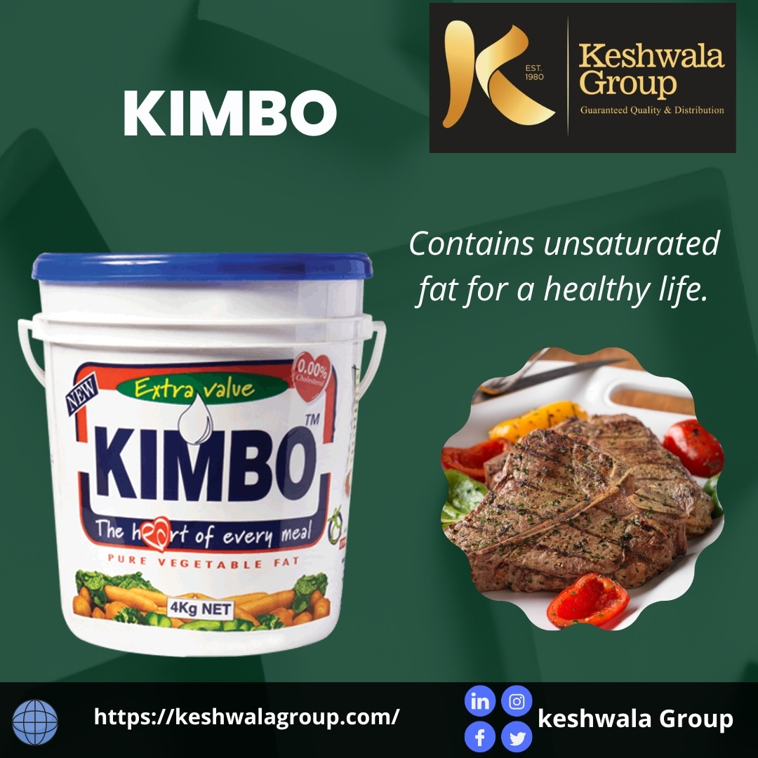 Keshwala_Group's tweet photo. Are you looking for healthy white fat? Guess what, we've got you covered. Kimbo is healthy and give your food that unique taste.
Available in supermarkets and retail shops
#KeshwalaGroup #Kimob #Whitefat #fat https://t.co/5un2LaY60m