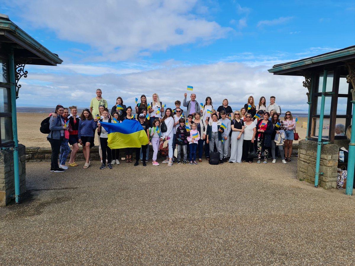 To mark Ukraine's Independence Day, and to help our Ukrainian arrivals settle into life in the UK, yesterday (23 Aug), we took the families to Weston-Super-Mare!

A day filled with sea, sunshine, sand, laughter, and a Ukrainian flag or two💙💛

🇬🇧🇺🇦

#StandForFreedom