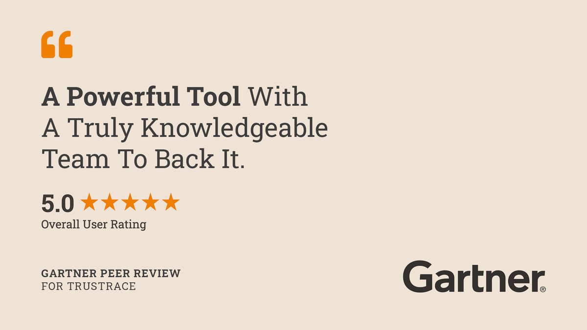 TrusTrace's tweet photo. As of August 11, 2022, TrusTrace has an Overall Rating of 5 out of 5 in the Supplier Sustainability Applications market. The client concluded "I hope there will be a greater uptake from fashion brands."
https://t.co/gMKYTYAqwC
#gartner #trustrace #reviews #digitaltraceability https://t.co/va7AG10saA