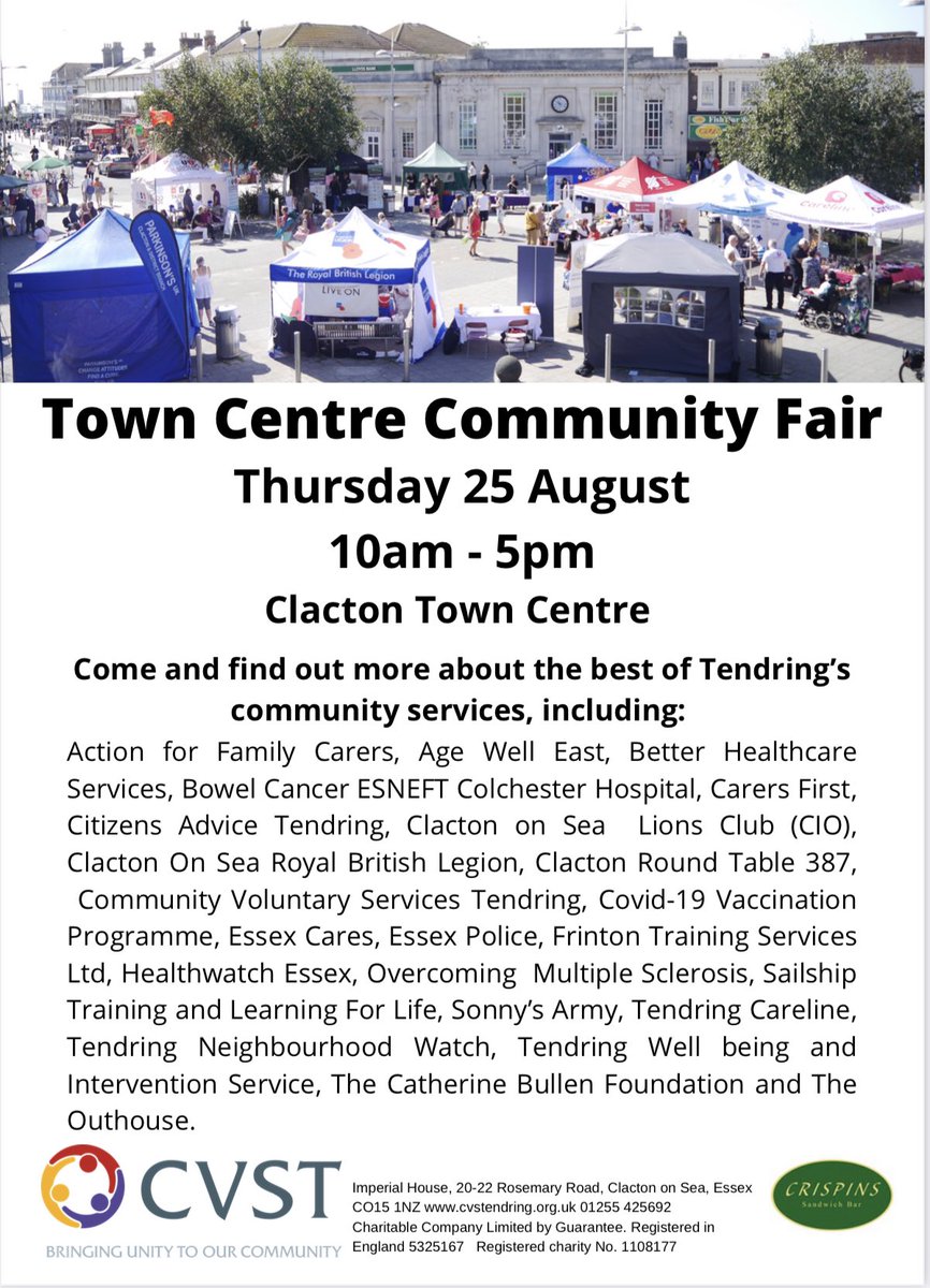 ClactonRT387's tweet photo. We will be in Clacton town centre tomorrow!!! Come along and see how being part of #rtbi means you can #DoMore https://t.co/7tnRizHgUl