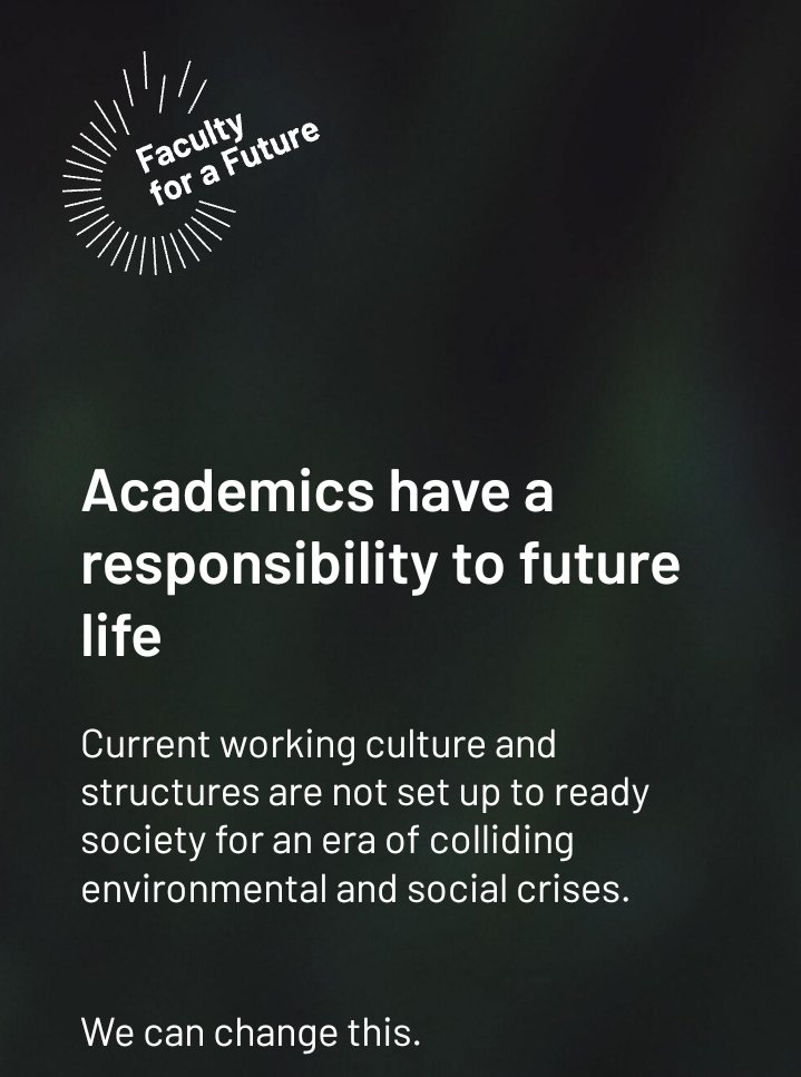 @faculty_future supports academics from all fields to engage with the systemic crises we face. 
facultyforafuture.org
They are very keen to engage with the #delibdem #demoinno #demopart community. Please RT
@PSAdemocracy @delibdemjournal @DelDemUCan @Hans_Asenbaum @Smith1966G