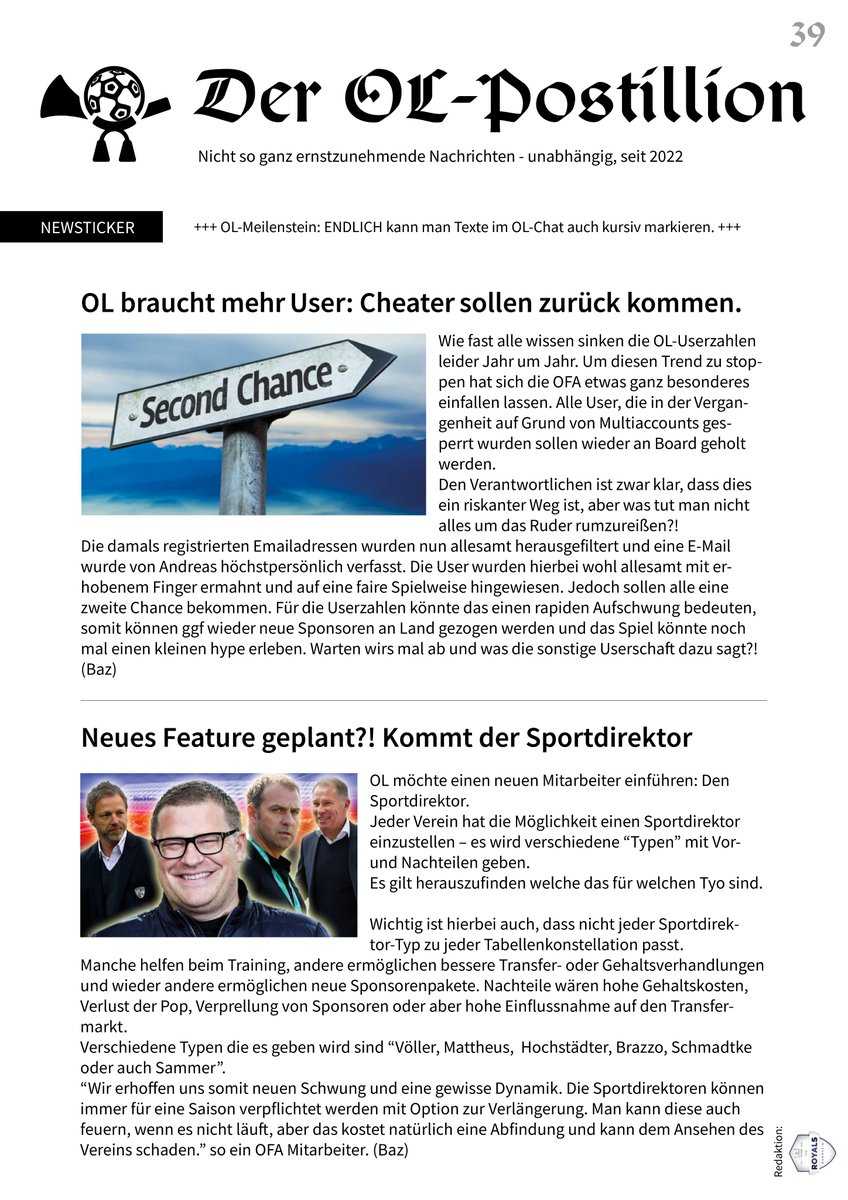 OLPostillion's tweet photo. Neues vom Postillion. :) https://t.co/1tHKVSKTFV