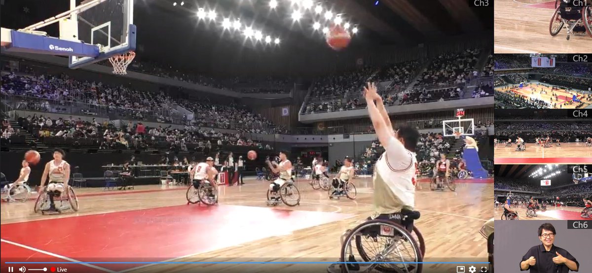 bonotou2's tweet photo. 車��すバスケいよいよtip-offです🏀マルチアングルのカメラがうれしい！ https://t.co/db6qP7UtrQ
