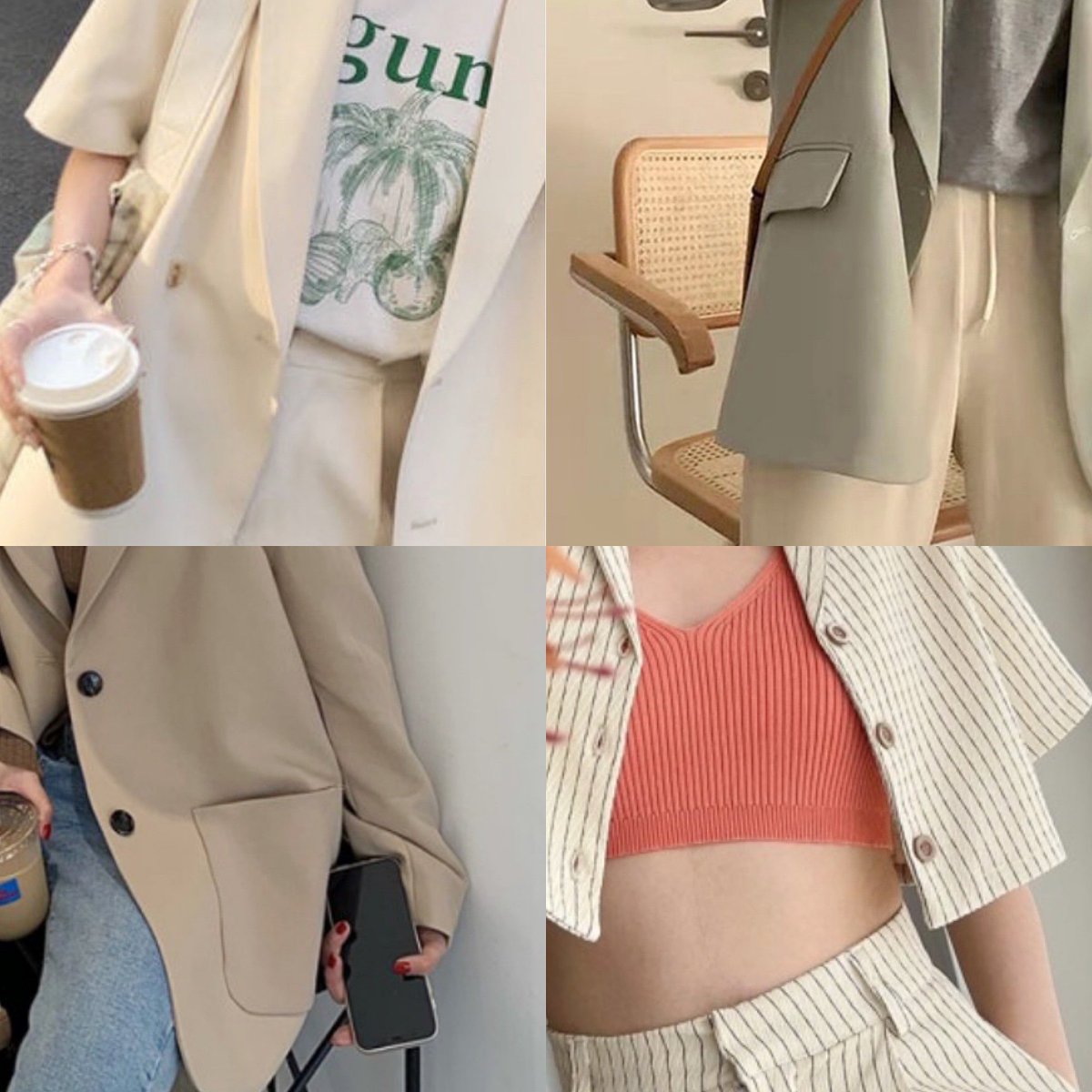 เธรดรวมเสื้อคลุม เบลเซอร์แบบเกาหลีเกาใจ สไตล์มินิมอล 🪟 യ