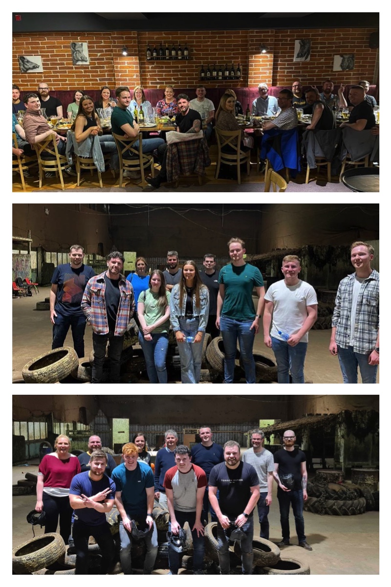 Pytilia (@pytilia_io) on Twitter photo On Friday, the team set off on an activity packed evening for our summer outing! 
We headed to Eddie Irvine sports for go karting, archery tag and golf simulation. Then for food at Fratellis, finishing the night off with drinks and music into the wee hours. Great time had by all! On Friday, the team set off on an activity packed evening for our summer outing! 
We headed to Eddie Irvine sports for go karting, archery tag and golf simulation. Then for food at Fratellis, finishing the night off with drinks and music into the wee hours. Great time had by all!