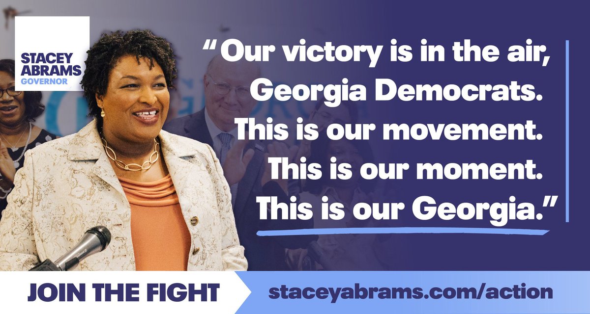 Catmandoodlebug's tweet photo. "This is Our Georgia!" @StaceyAbrams
#StaceyAbrams4Gov #VoteBlue2022 #VoteKempOut!! ๐๐ณ๐ https://t.co/Fm3VKrnEuX